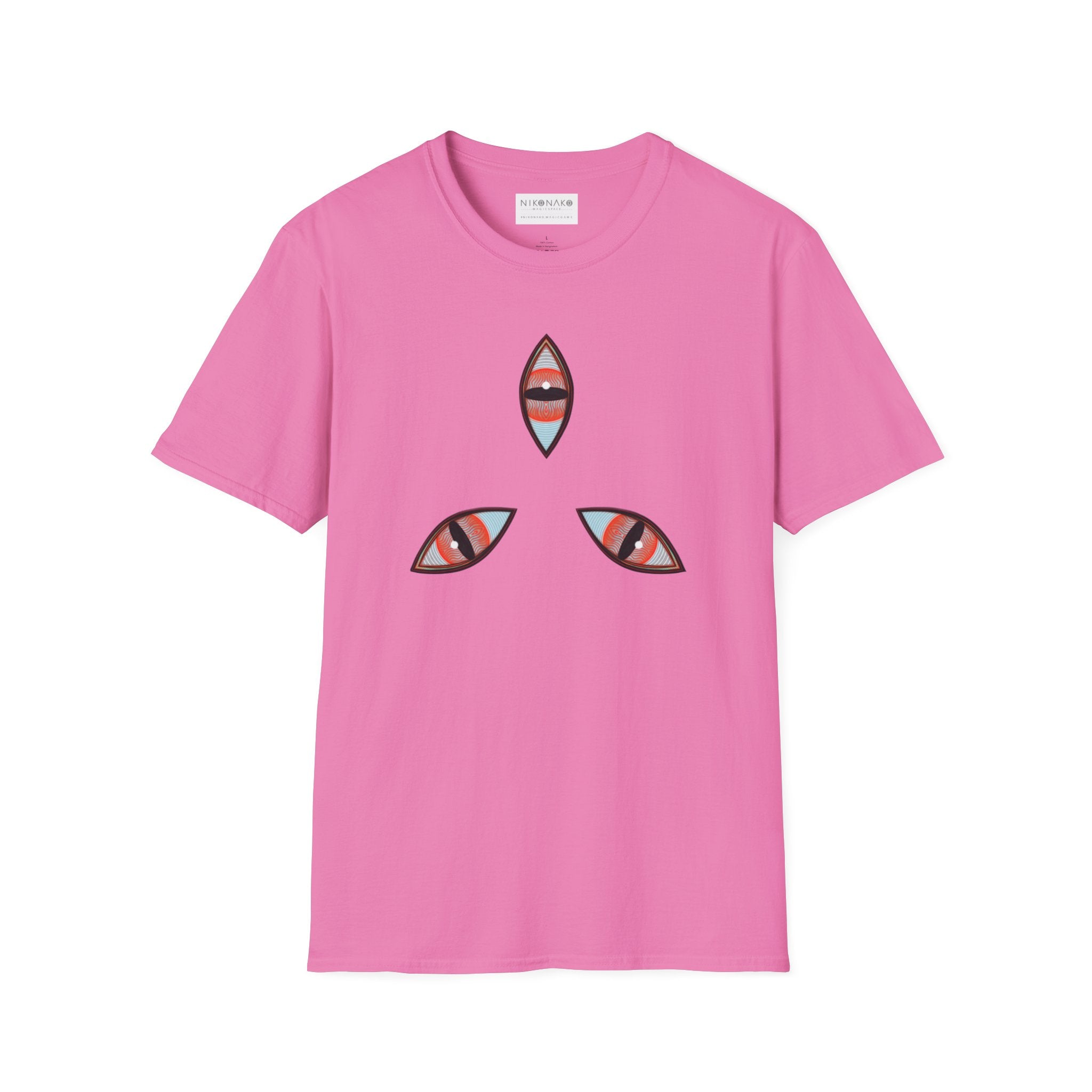 Geometric Tribal Pattern T-Shirt | Kaleidoscope Triangle Eye Motif
