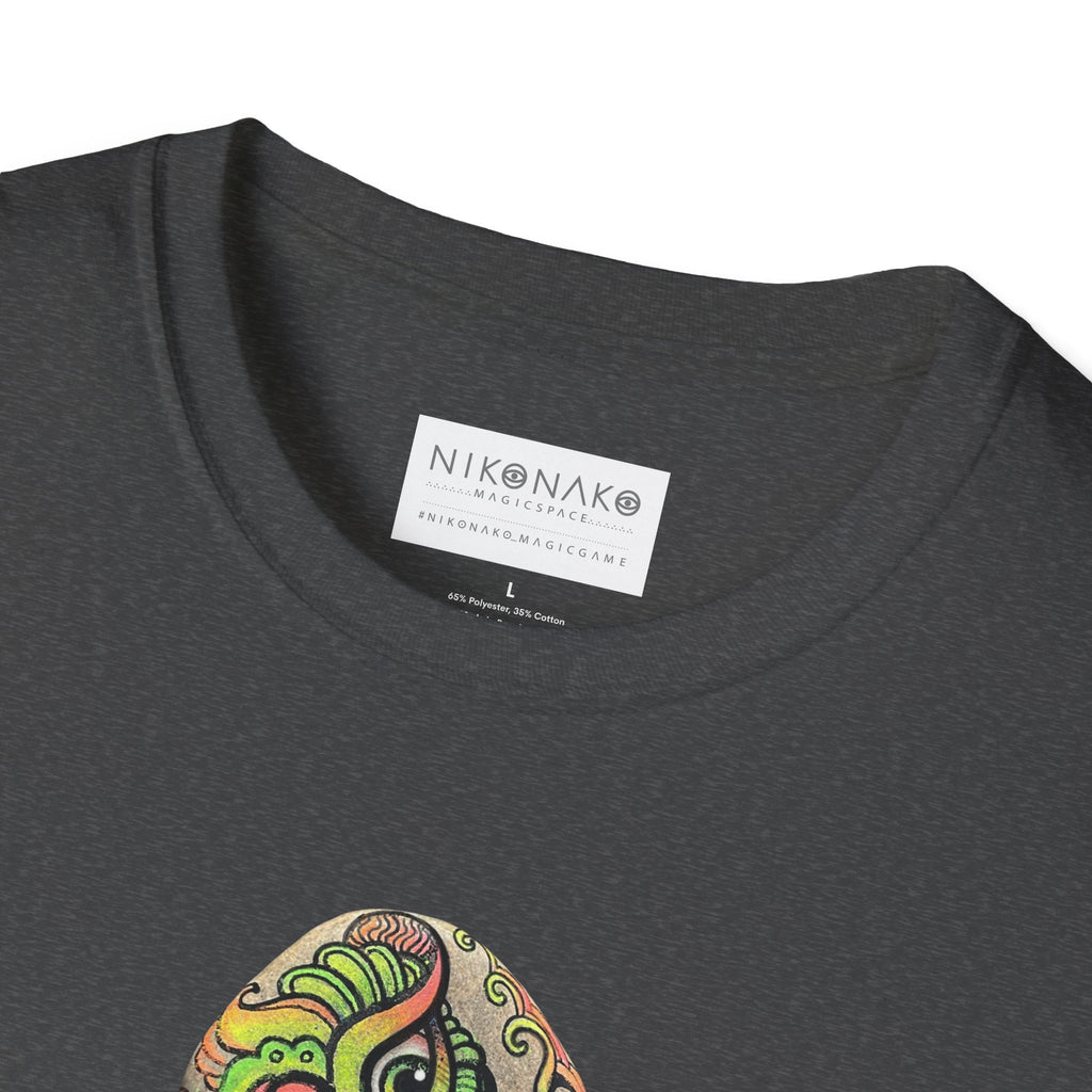 Psychedelic Green Mandala T-Shirt — Abstract Tribal Circle Art Tee #h84210