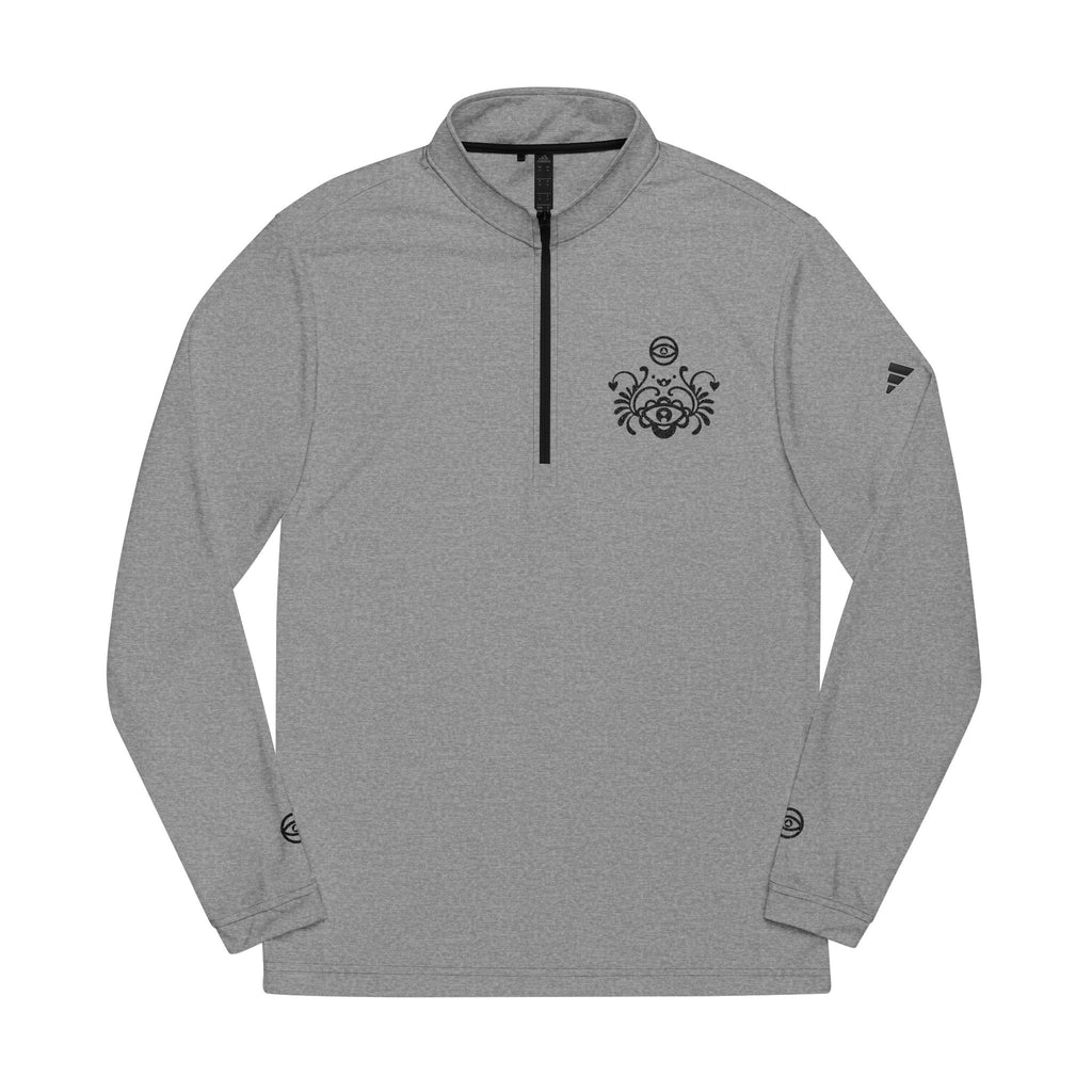 Embroidered Quarter-Zip Pullover — Adidas® Athletic Golf Top #s234513