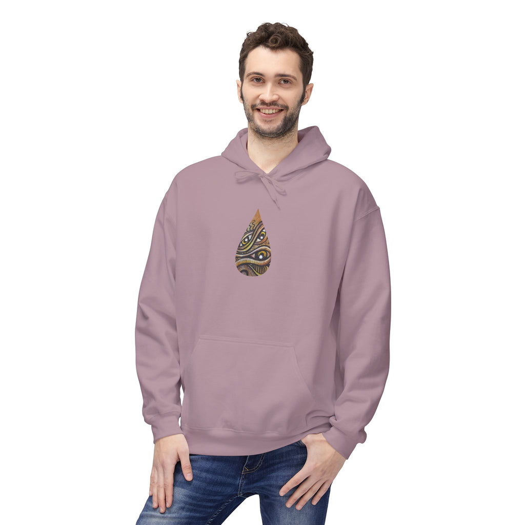 Leaf Pattern Hoodie — Boho Tribal Feather Design Pullover #f8635678