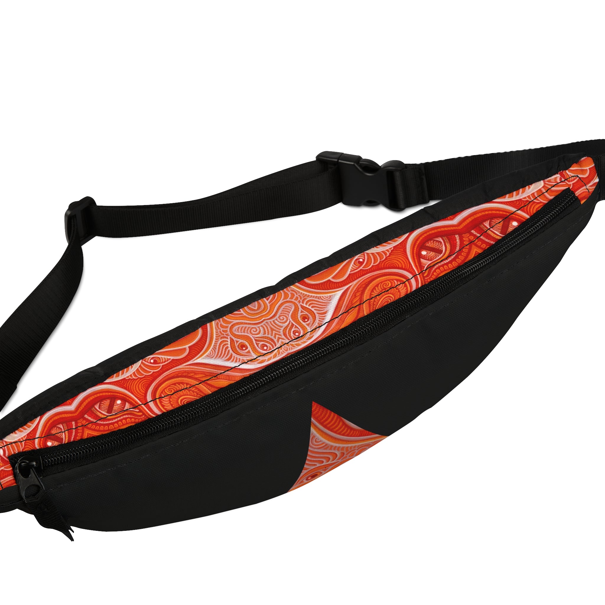 Fanny Pack — Tribal Orange Triangle Pattern Waist Bag #jgs0842