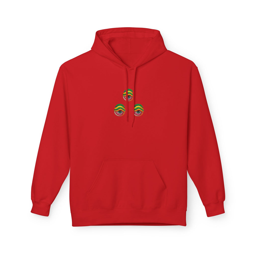 Psychedelic Swirl Hoodie — Colorful Abstract Apple Graphic #j64298
