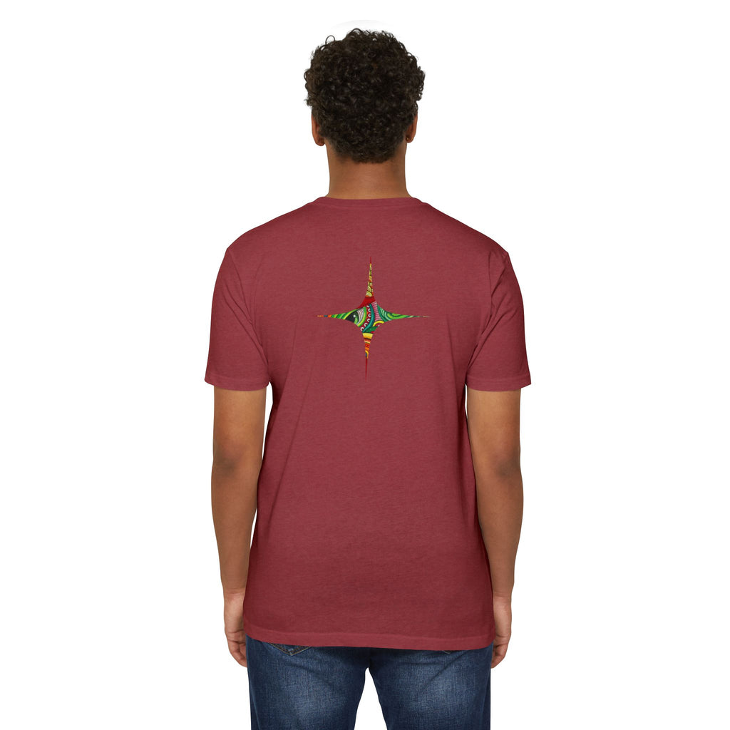 Psychedelic Swirl T-Shirt — Colorful Abstract Ampersand & Star Graphic #ga975