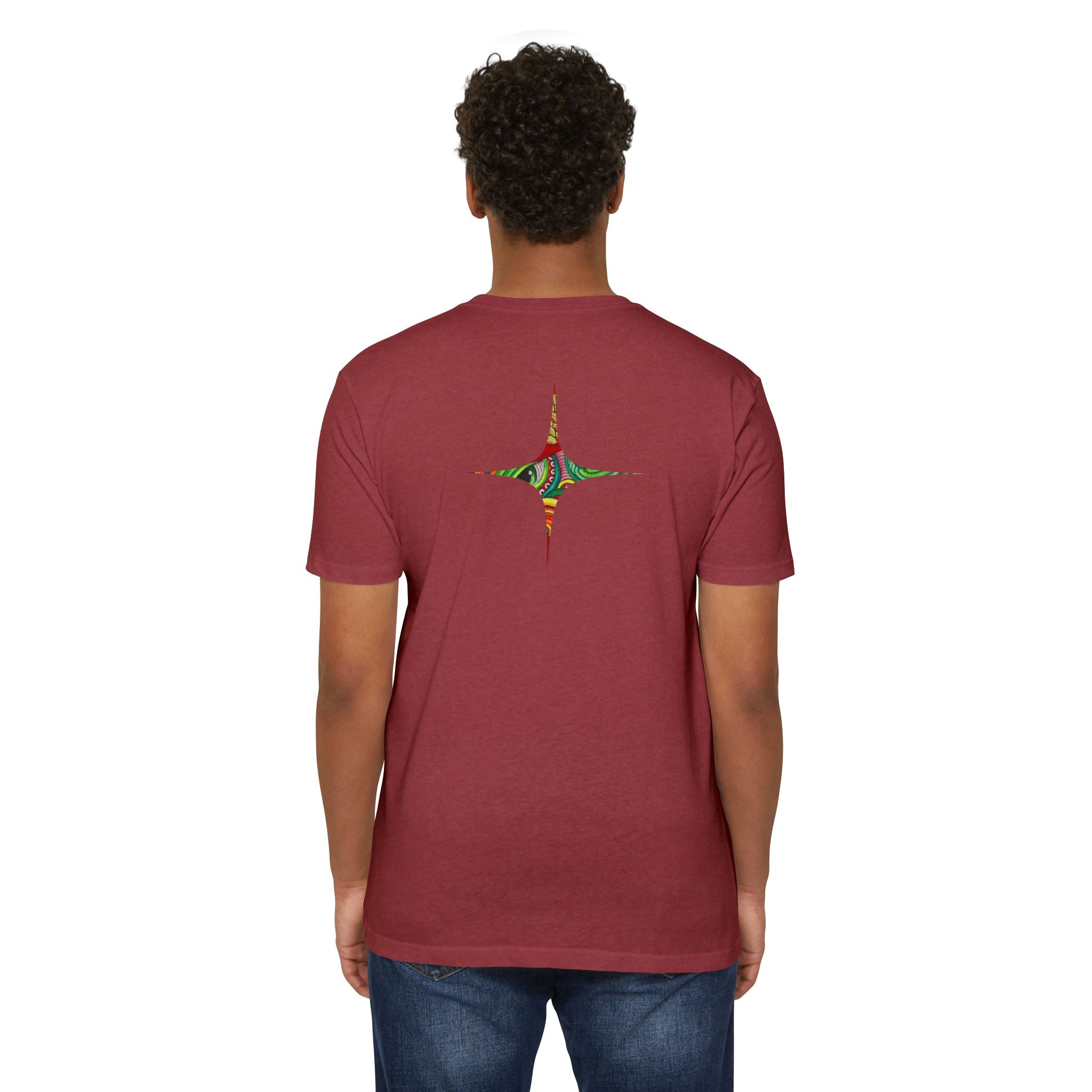 Psychedelic Swirl T-Shirt — Colorful Abstract Ampersand & Star Graphic #ga975