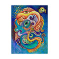 Abstract Psychedelic Watercolor Poster — Textured Matte Art Print #wp2