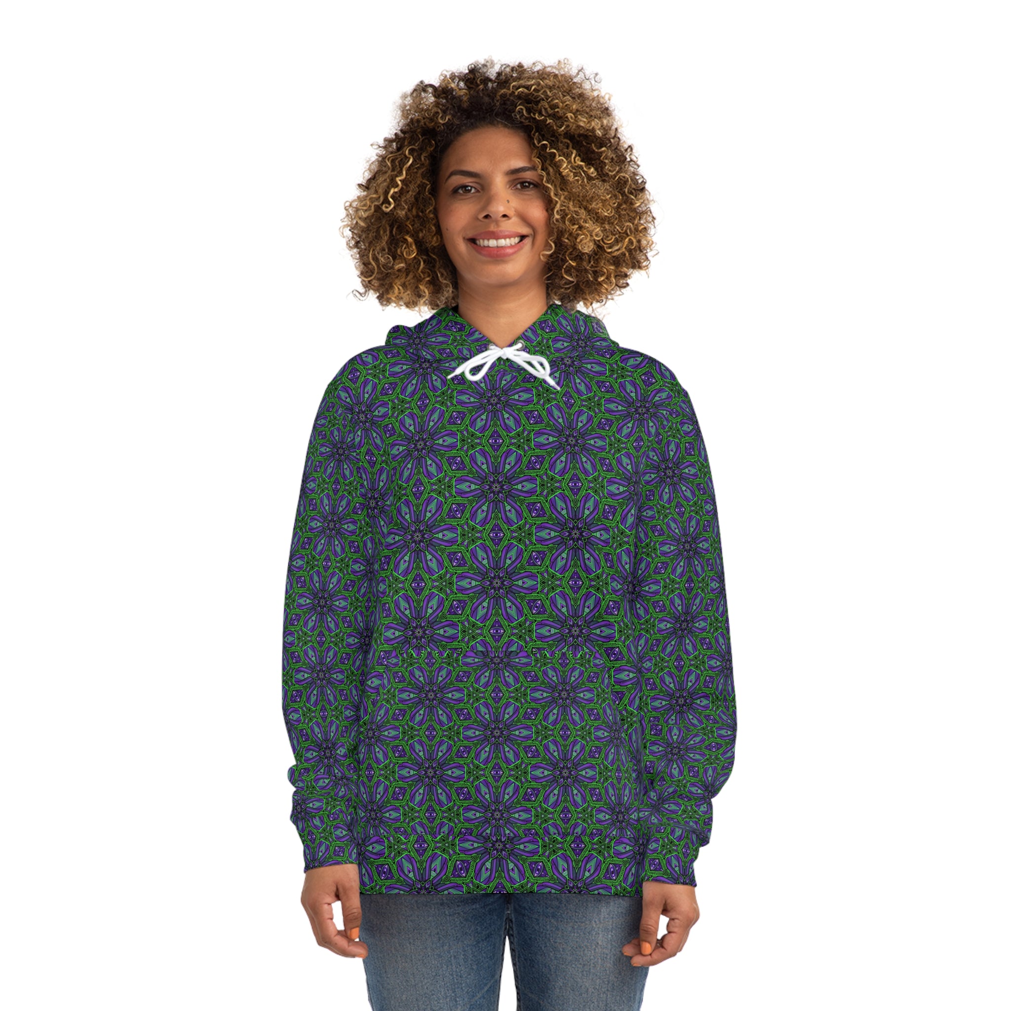 Kaleidoscope Floral All-Over Print Hoodie #g75679