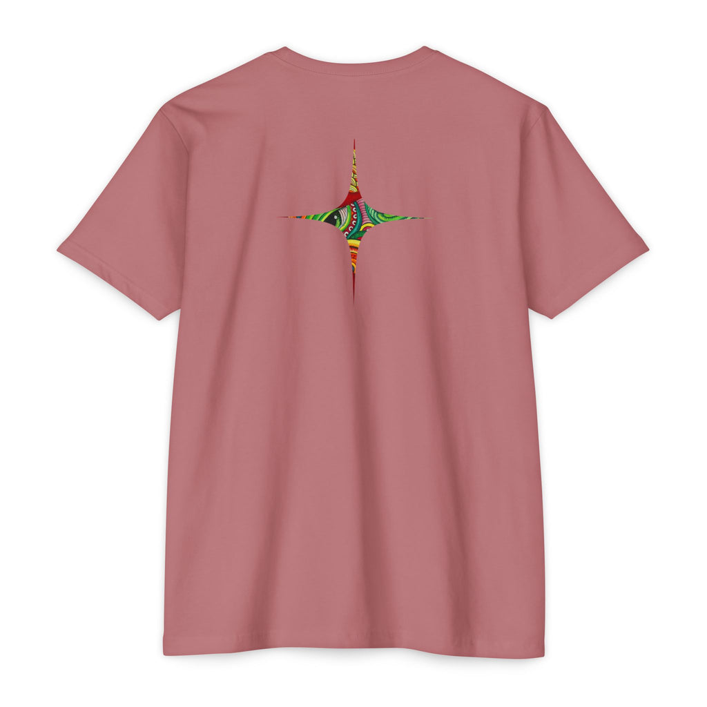 Psychedelic Swirl T-Shirt — Colorful Abstract Ampersand & Star Graphic #ga975