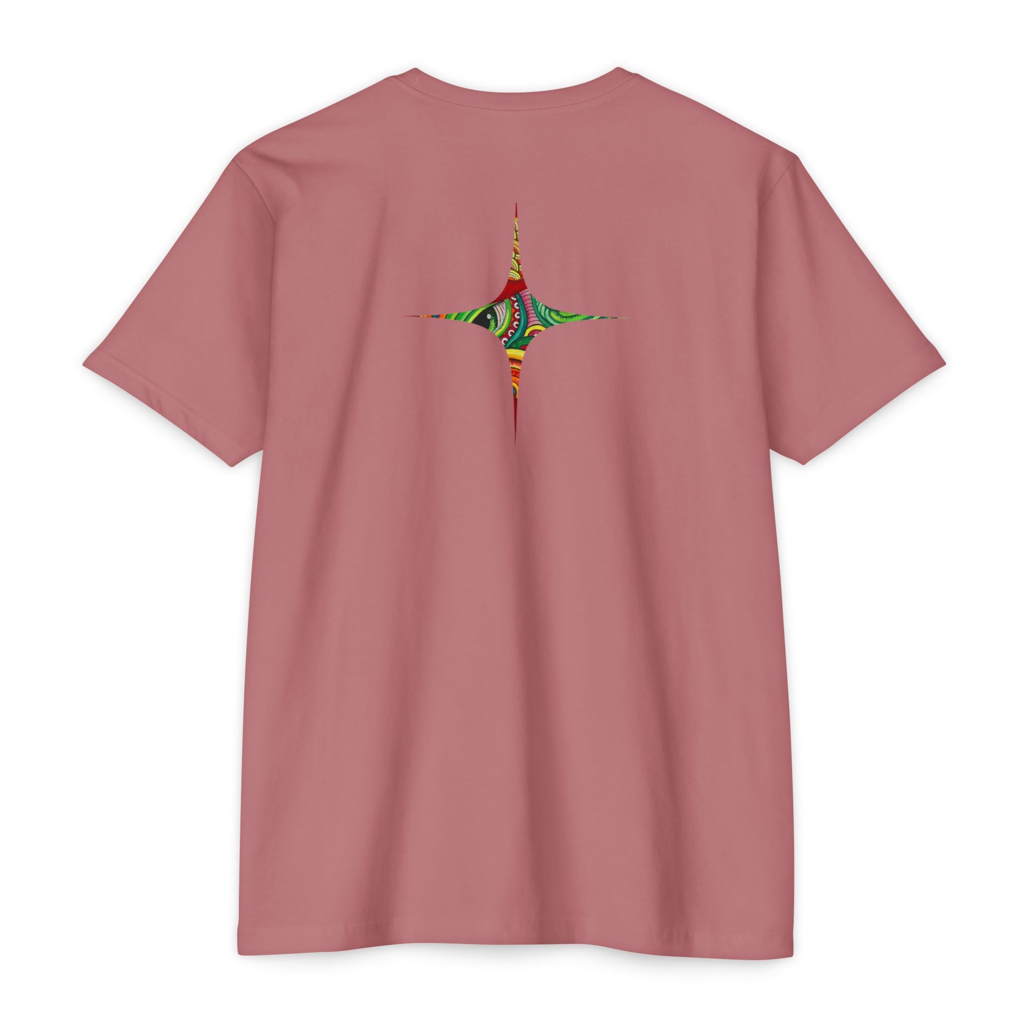 Psychedelic Swirl T-Shirt — Colorful Abstract Ampersand & Star Graphic #ga975