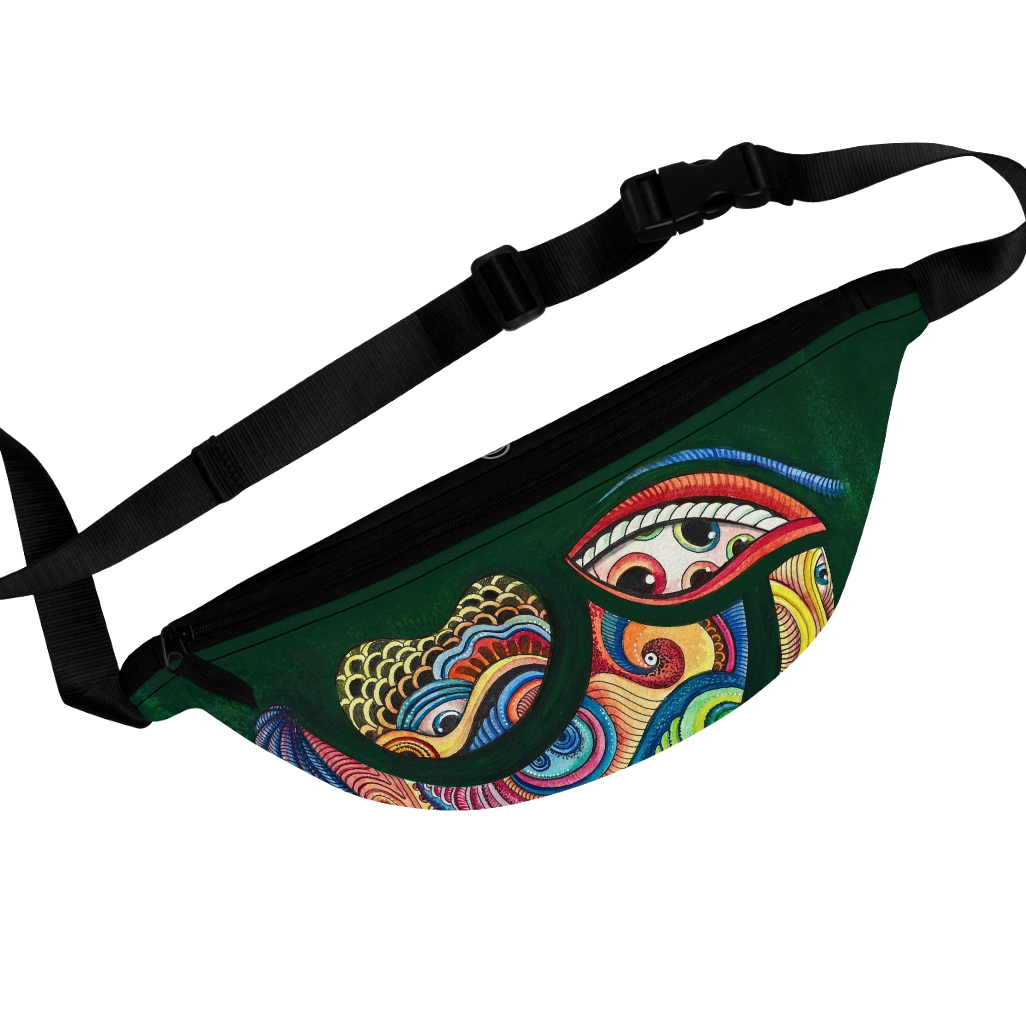 Boho Colorful Eye Print Fanny Pack – Vibrant Festival Waist Bag #as3578