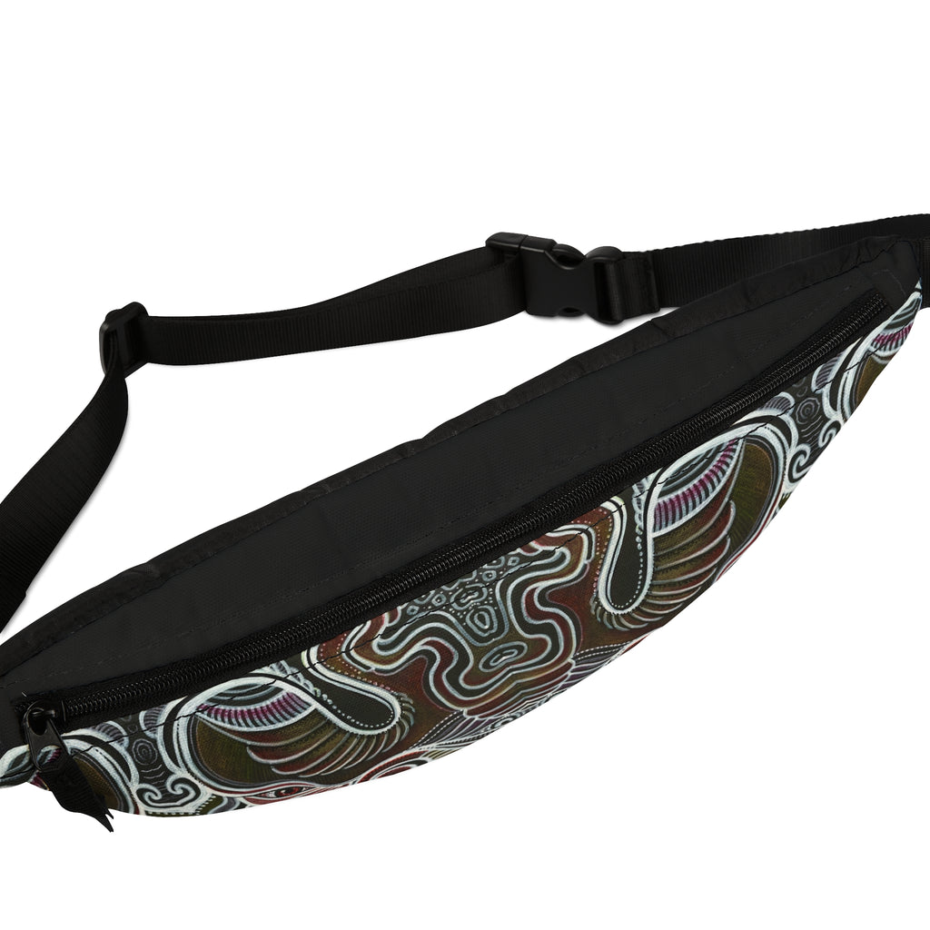 Abstract Swirl Fanny Pack — Boho Festival Waist Bag #fbs234