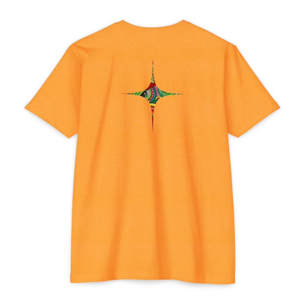 Psychedelic Swirl T-Shirt — Colorful Abstract Ampersand & Star Graphic #ga975