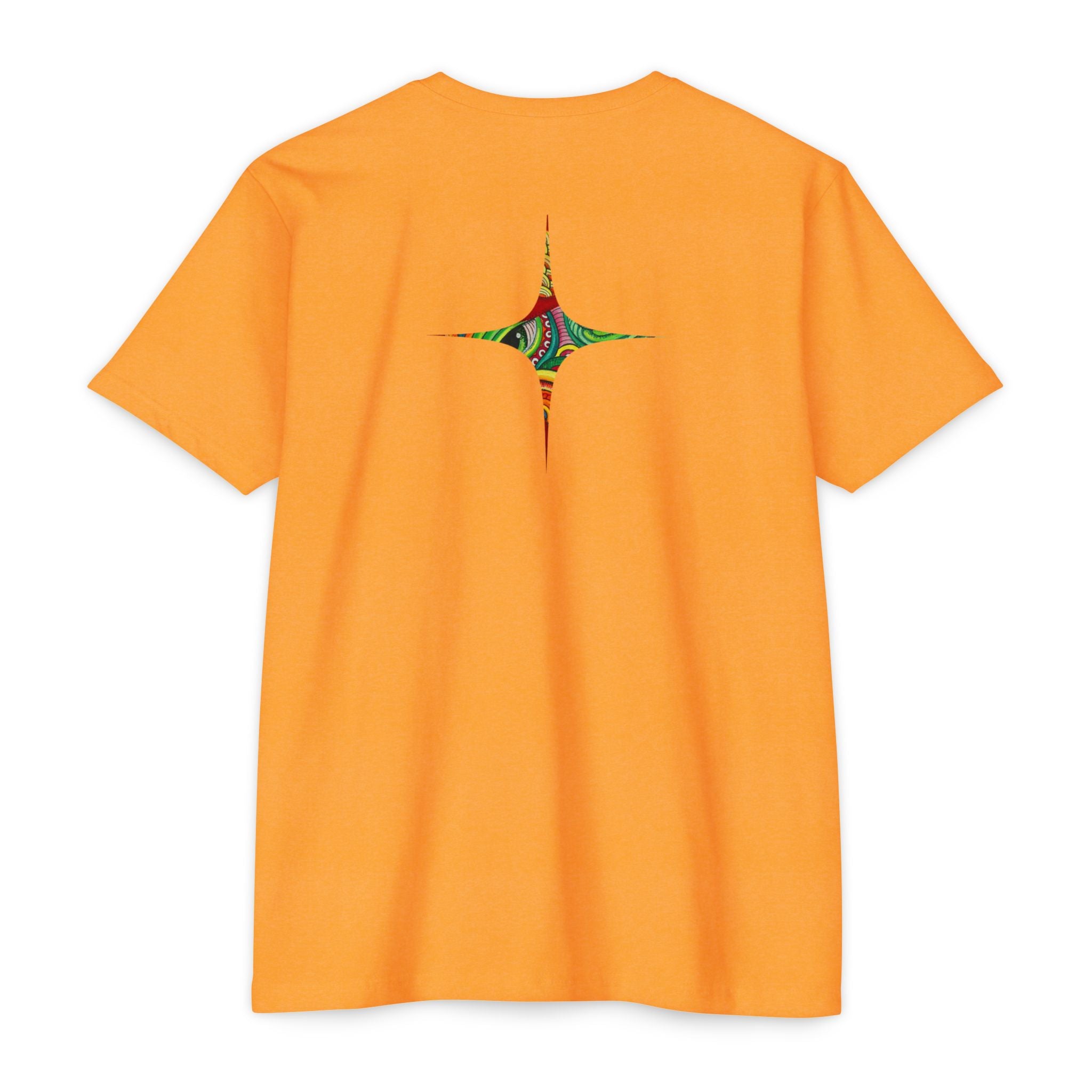 Psychedelic Swirl T-Shirt — Colorful Abstract Ampersand & Star Graphic #ga975