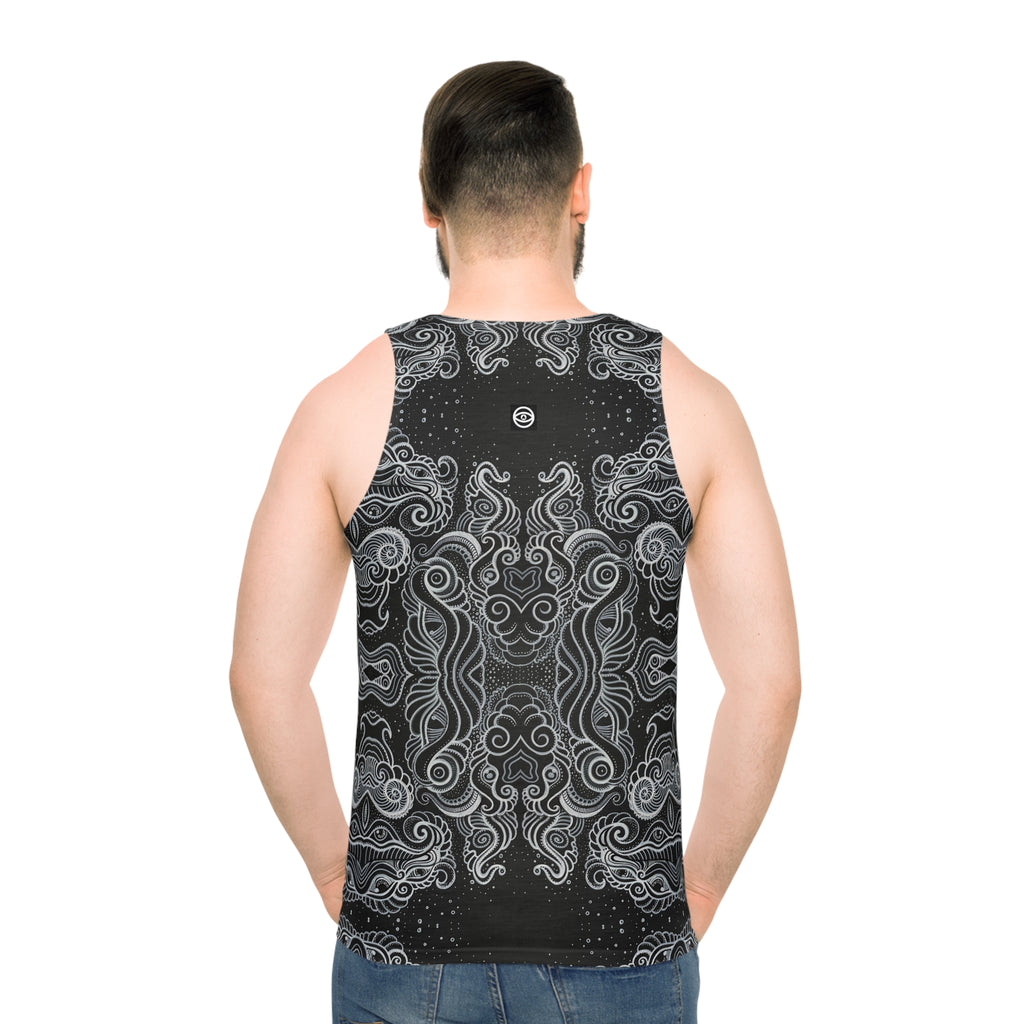 Intricate Black & White Mandala Tank #t23