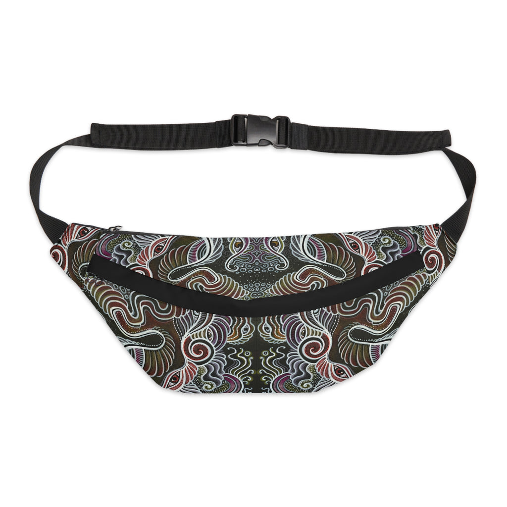 Boho Swirl Large Fanny Pack — Patterned Festival Waist Bag #fp21