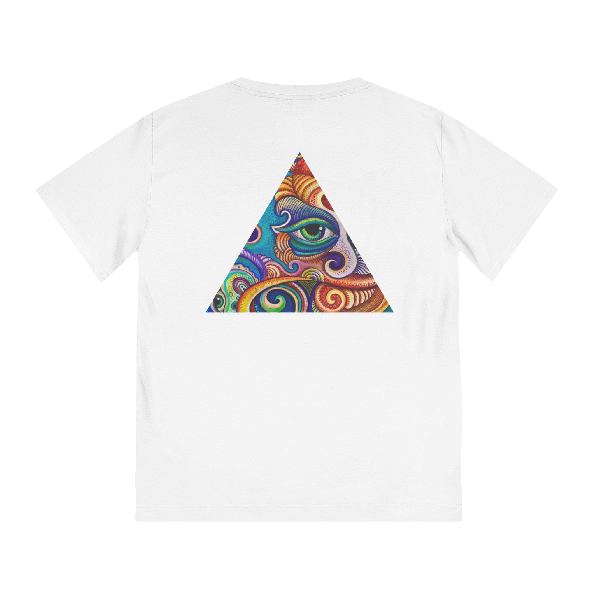 Psychedelic Gem T-Shirt — Colorful Abstract Star & Triangle Design #gf87598