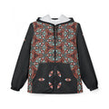 Kaleidoscope Geo Windbreaker Jacket — Patterned Triangle AOP Hooded Windbreaker #s1
