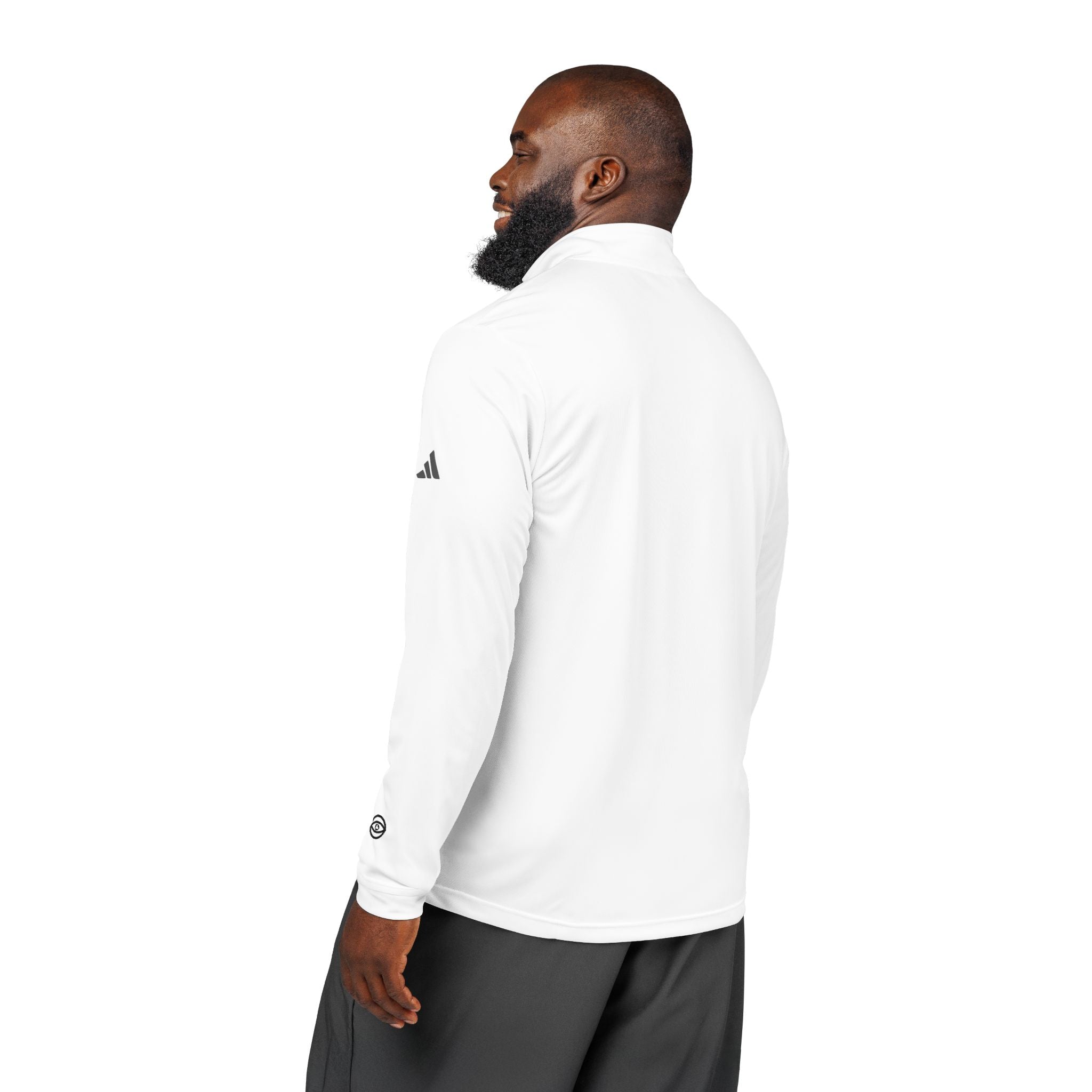 Embroidered Quarter-Zip Pullover — Adidas® Athletic Golf Top #s234513