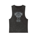 Stonewash Tank Top with Intricate Celtic Knotwork Design — Vintage Tribal Graphic #d33211