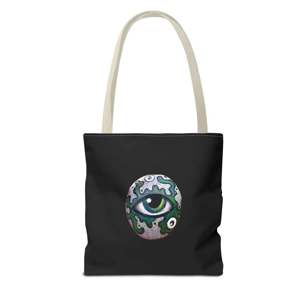 Green Mystic Eye Tote Bag – All-Over Print Gothic Style Shopper #g778975