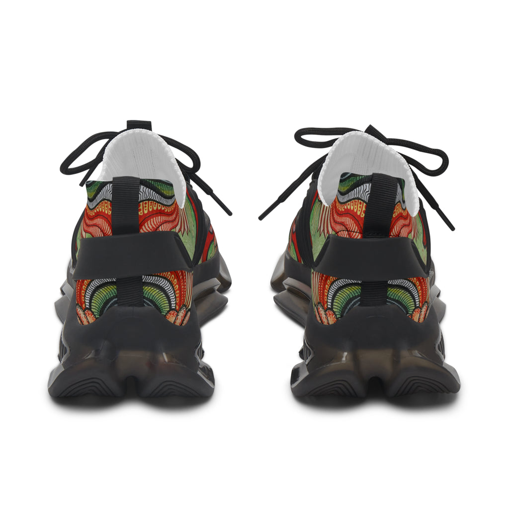 Women's Mesh Sneakers — Vintage Swirl Pattern Athletic Shoes #f3555522