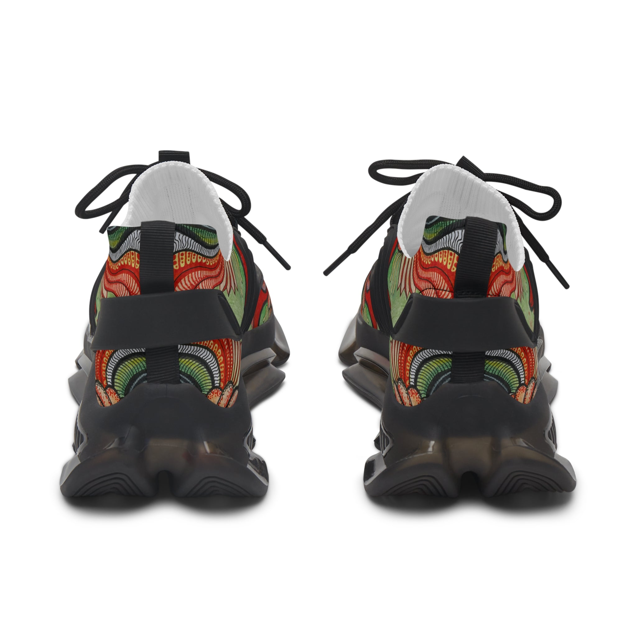 Women's Mesh Sneakers — Vintage Swirl Pattern Athletic Shoes #f3555522