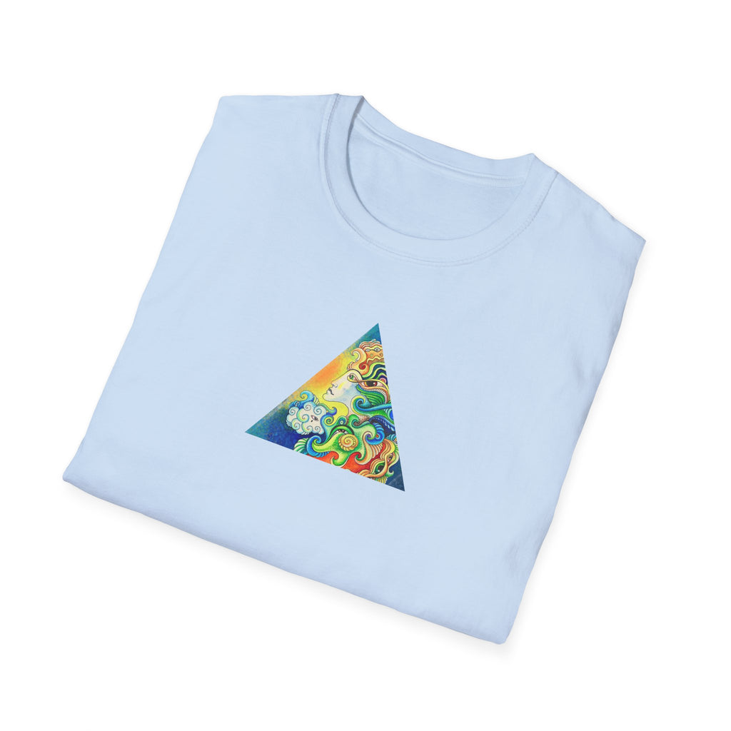Psychedelic Prism Triangle T-Shirt #h7432887