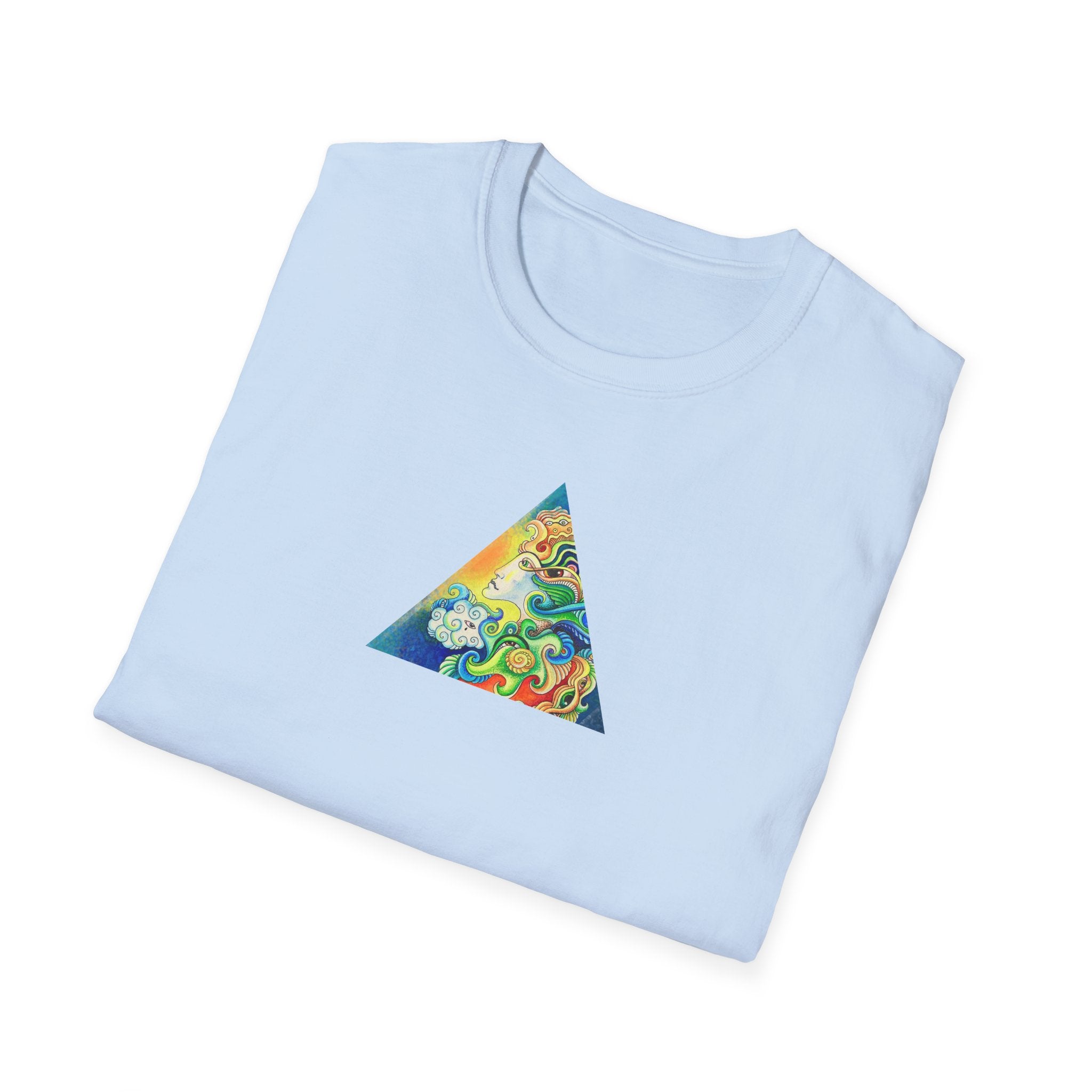 Psychedelic Prism Triangle T-Shirt #h7432887
