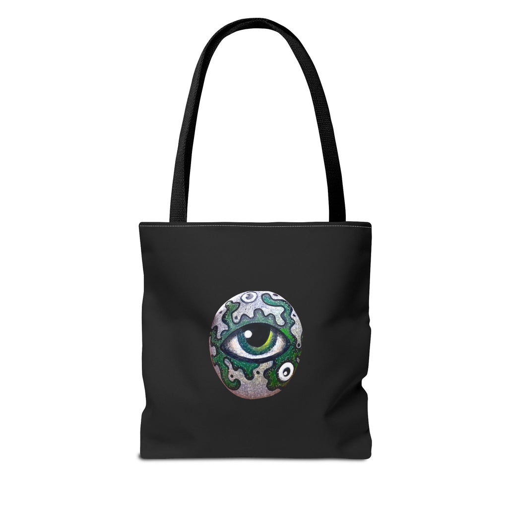 Green Mystic Eye Tote Bag – All-Over Print Gothic Style Shopper #g778975