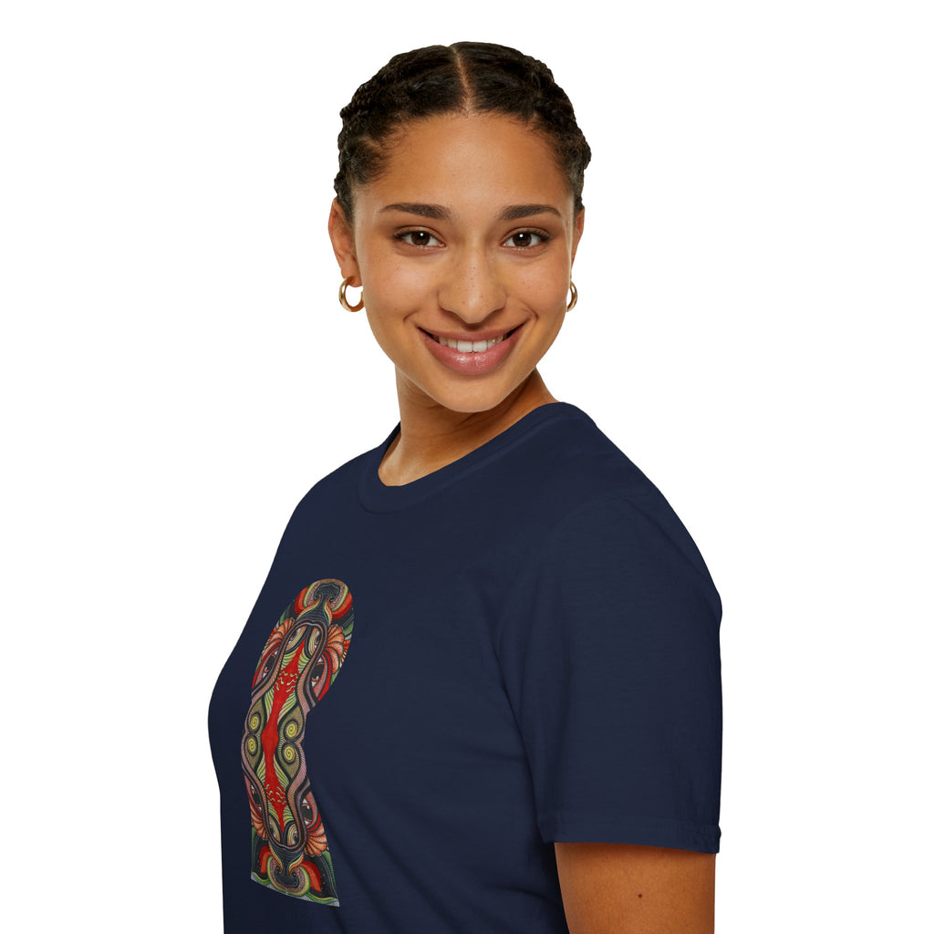 Keyhole & Star Psychedelic Graphic T-Shirt #fd763