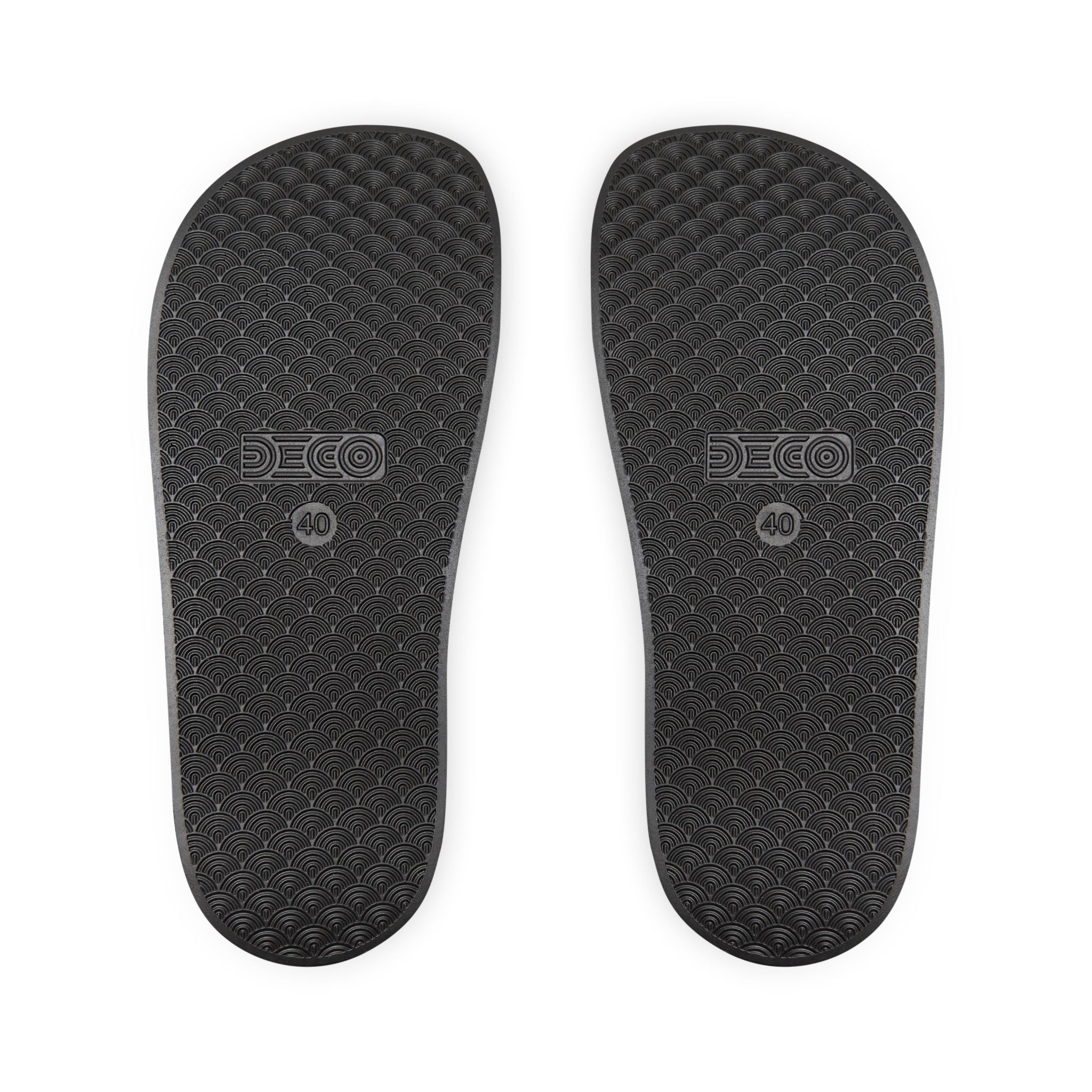 Black Paisley Slide Sandals — Women's Removable‑Strap Comfort Slides  #kf39554