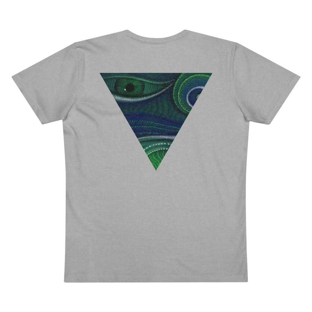 Peacock Eye Triangle V-Neck T‑Shirt #ts3