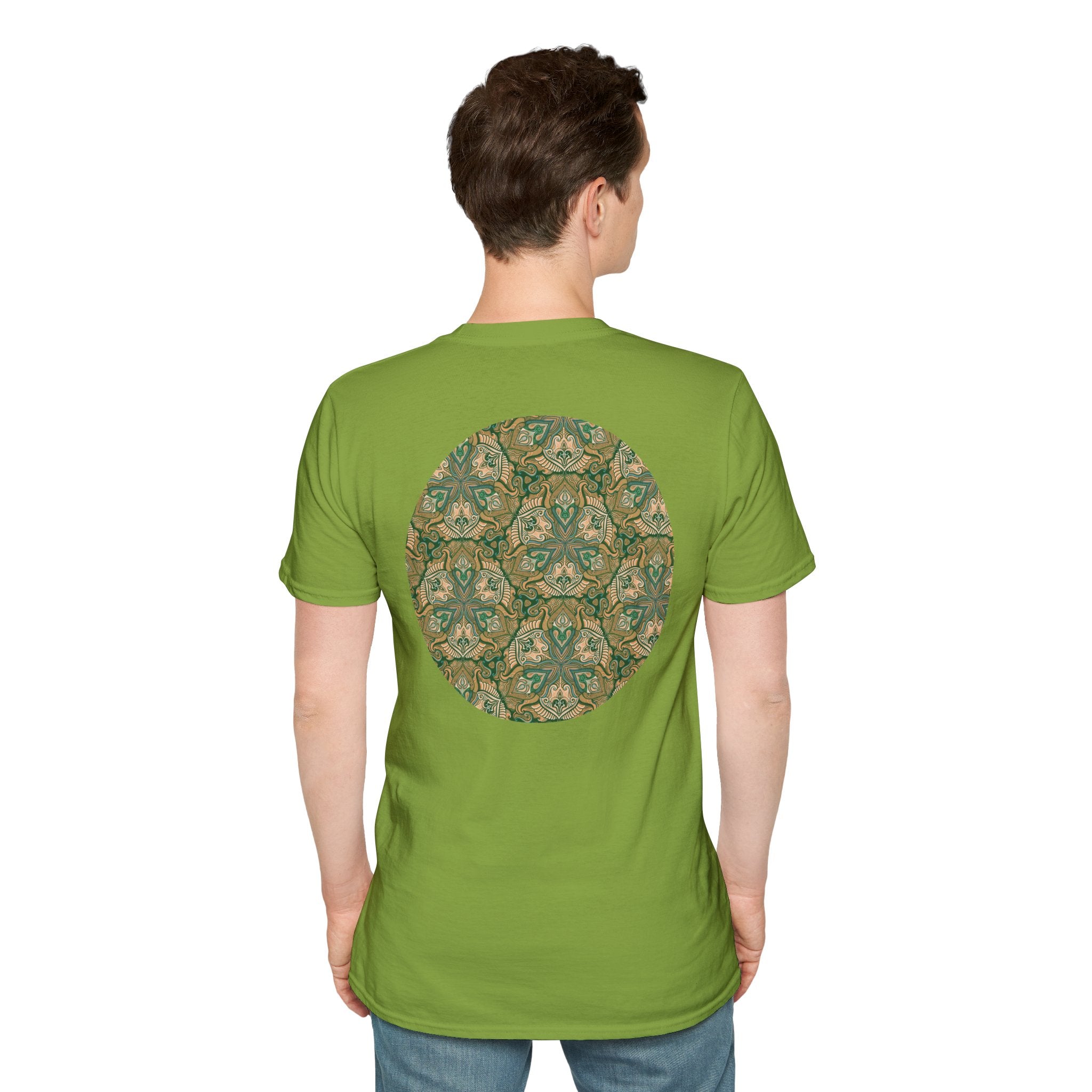Green Celtic Knot Mandala T-Shirt | Floral Shamrock Pattern