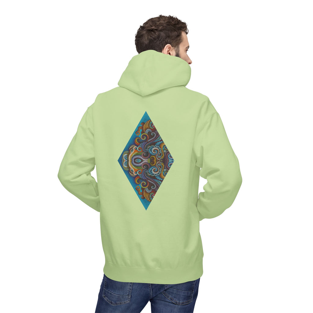 Hoodie — Colorful Geometric Tribal Diamond Print #g765889