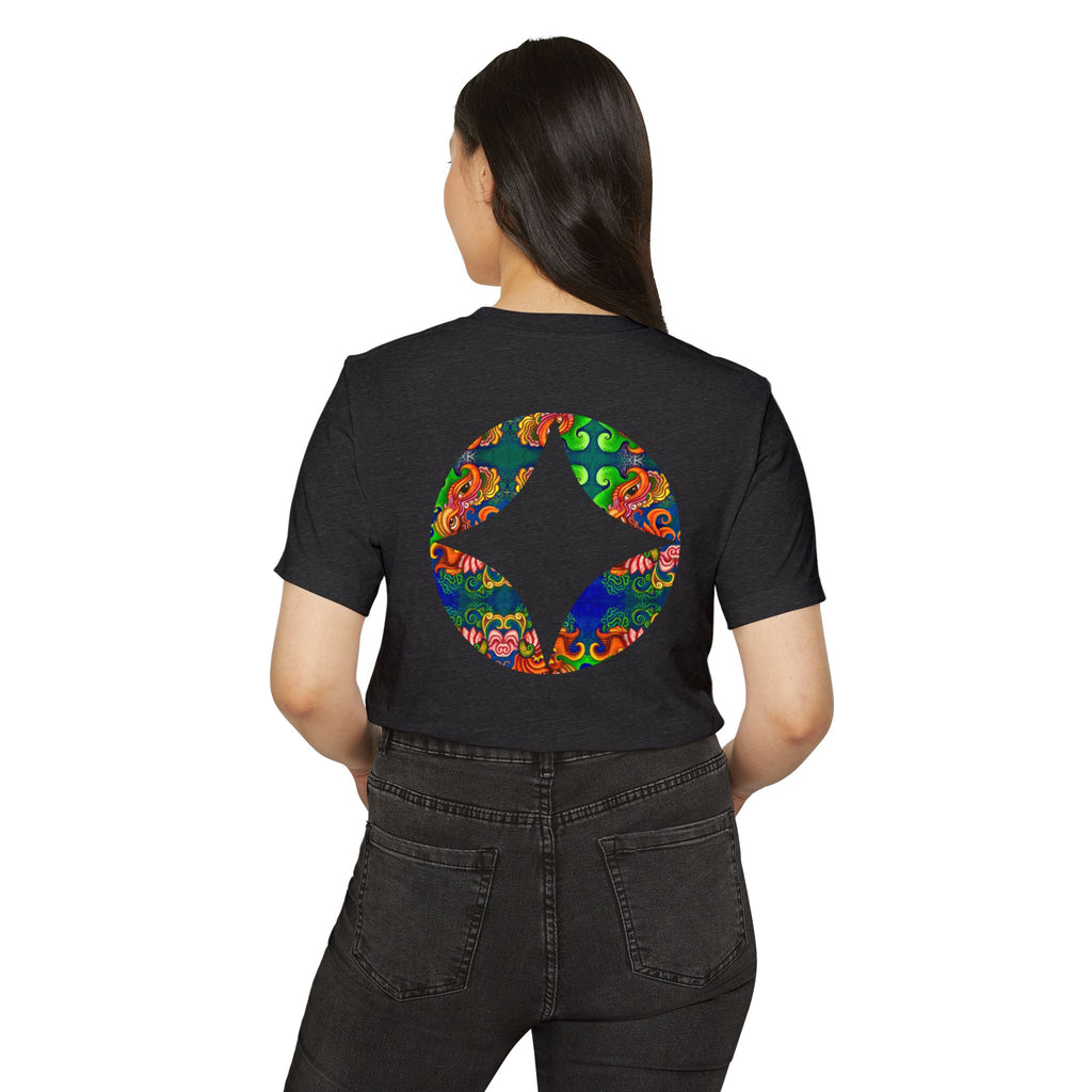 Psychedelic Floral Diamond T‑Shirt — Colorful Retro Pattern Tee #oigr88443