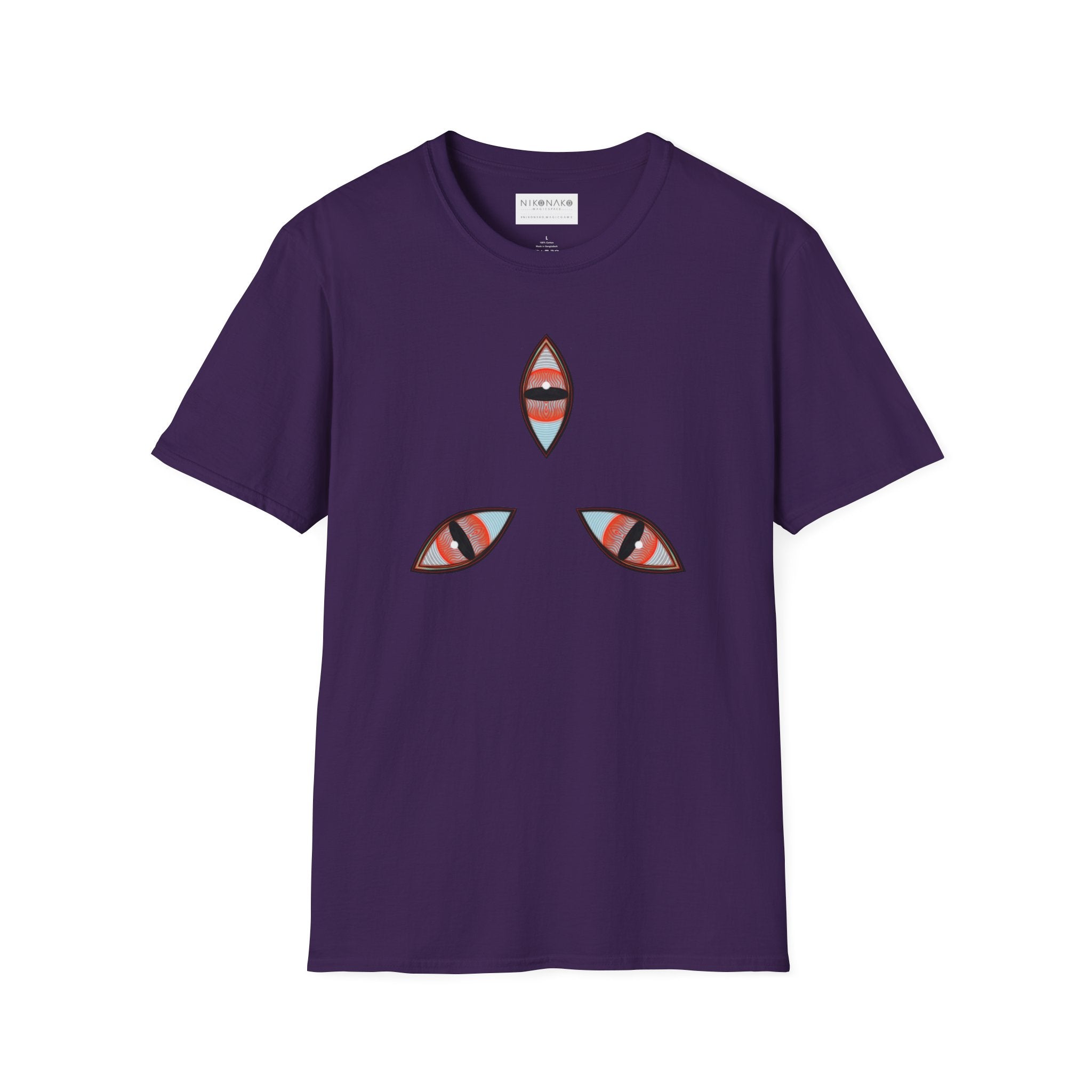 Geometric Tribal Pattern T-Shirt | Kaleidoscope Triangle Eye Motif