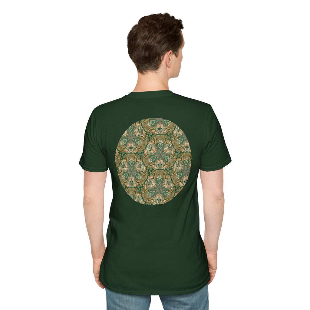Green Celtic Knot Mandala T-Shirt | Floral Shamrock Pattern