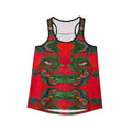 Women's Tank Top — Festive Green Swirl Face All-Over Print #jf88332