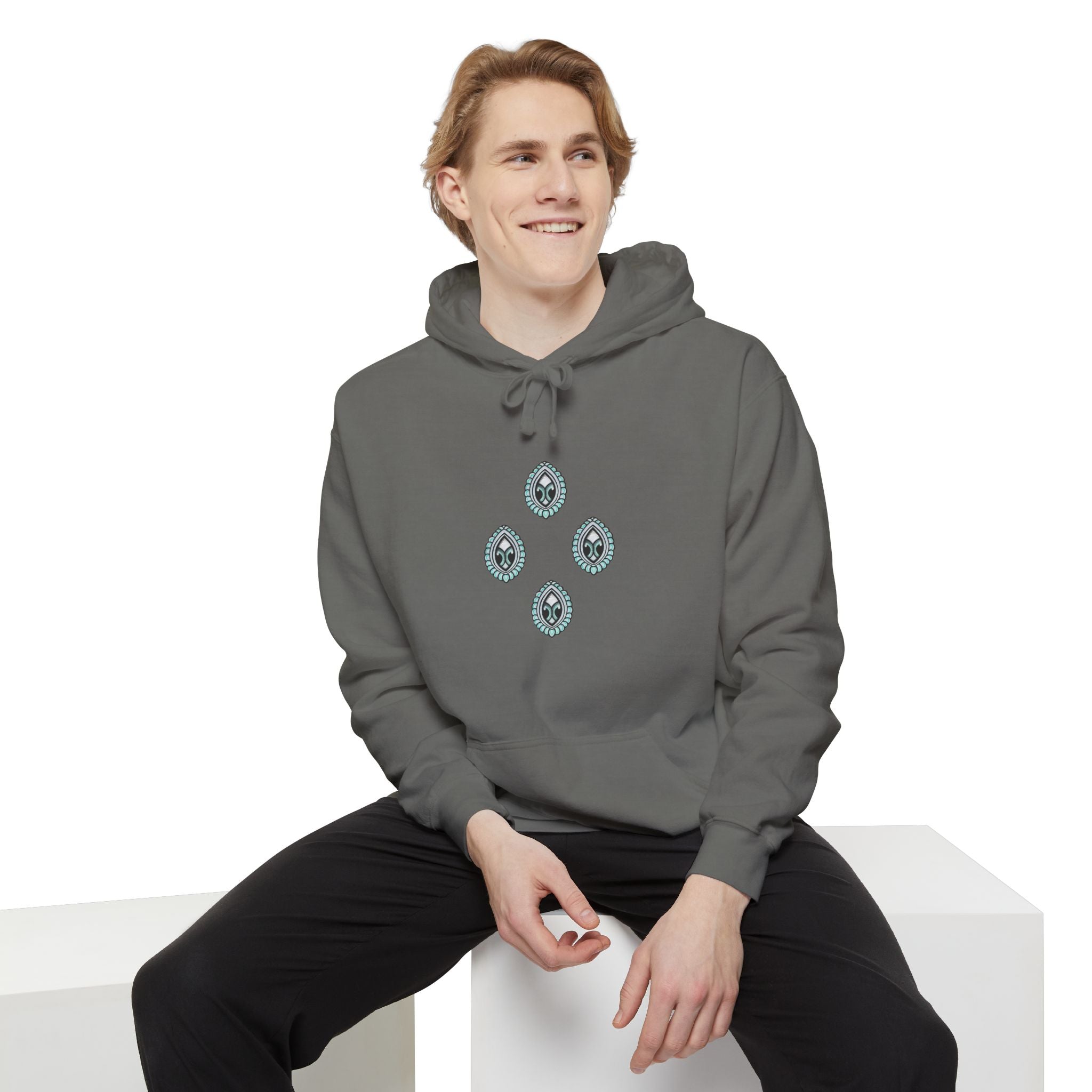 Hoodie — Geometric Mystic Pattern Diamond Back Print #gmh13