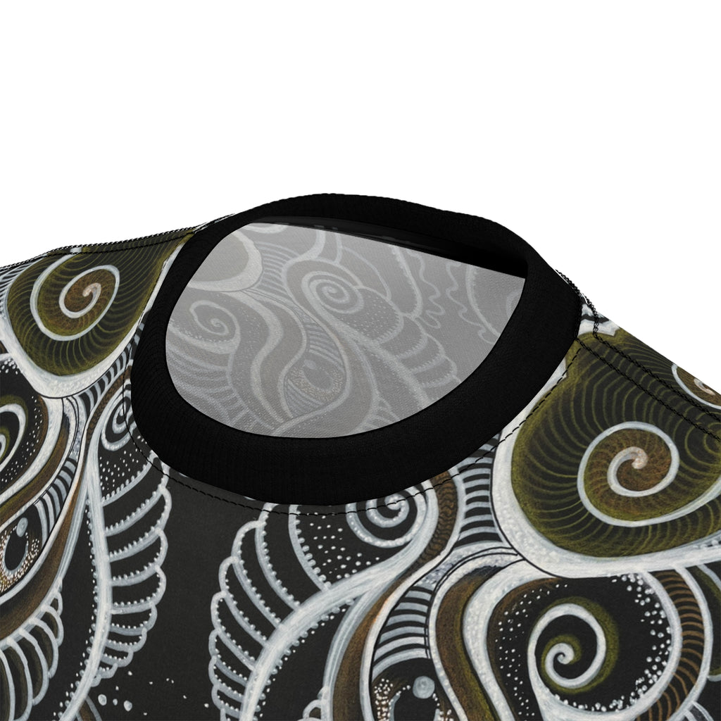 Tribal Spiral All-Over Print Tee — Boho Geometric Pattern #i66321