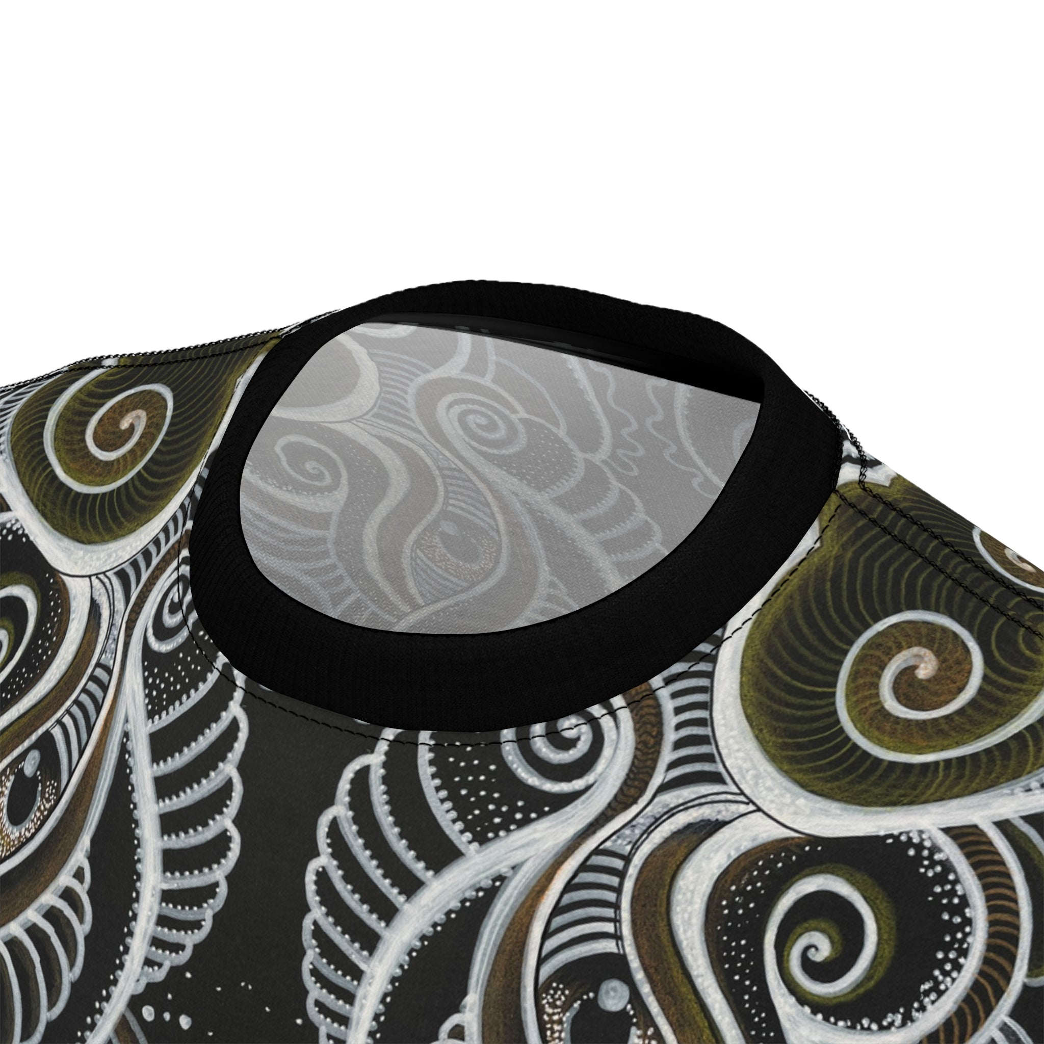 Tribal Spiral All-Over Print Tee — Boho Geometric Pattern #i66321