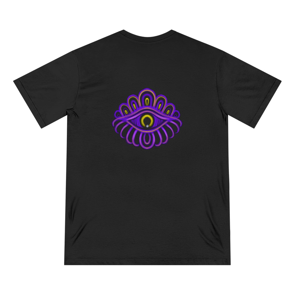 Mystic Eye Flower T-Shirt — Purple Spiritual Graphic Tee #ms2