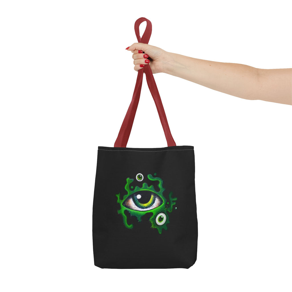 Green Mystic Eye Tote Bag – All-Over Print Gothic Style Shopper #g778975