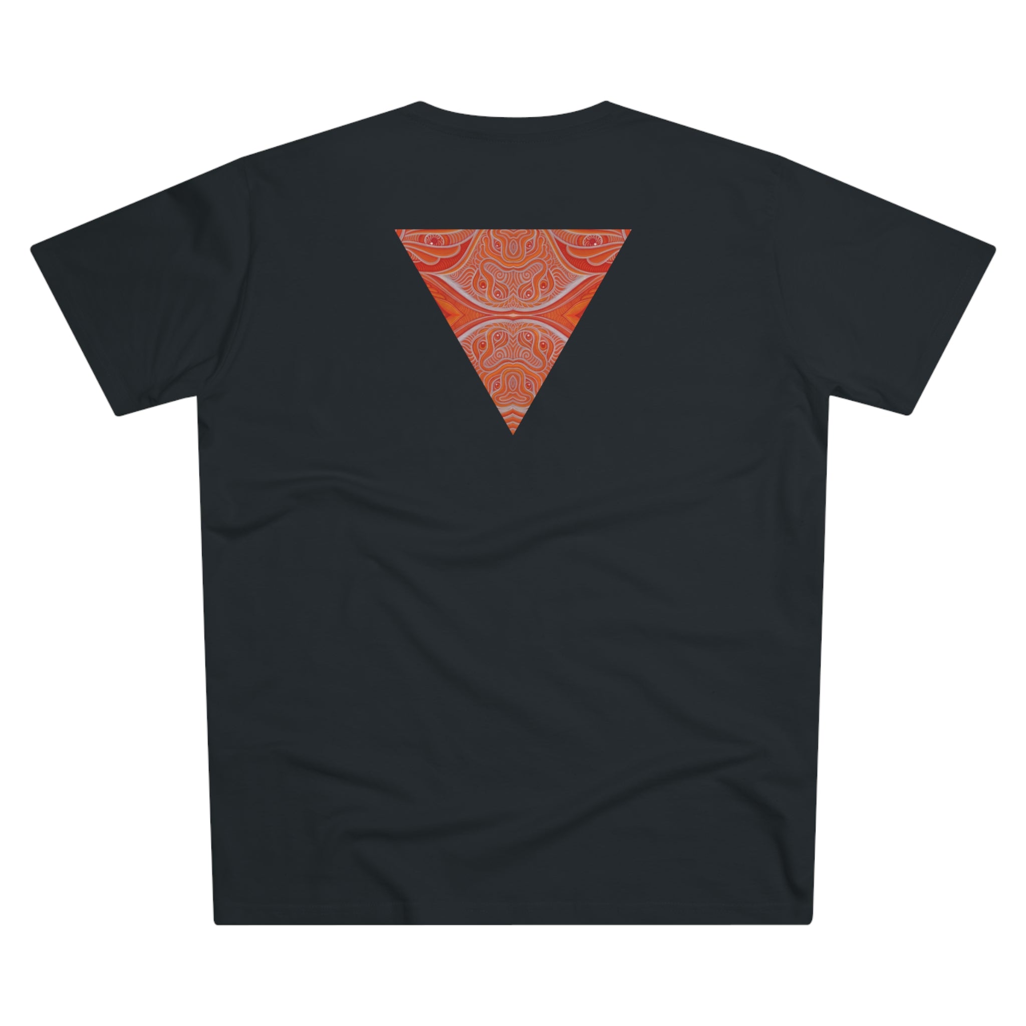 Men's Tee — Red Geometric Triangle Pattern #dm52986