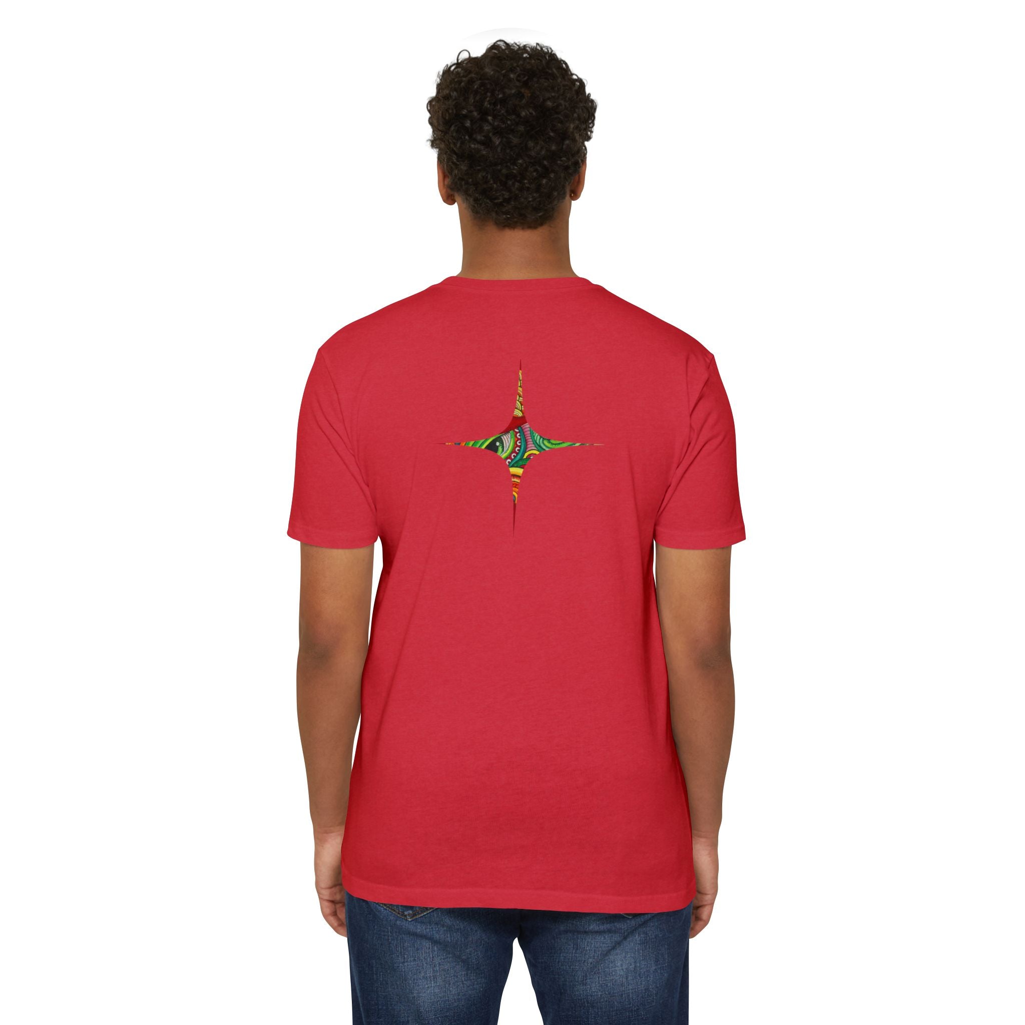 Psychedelic Swirl T-Shirt — Colorful Abstract Ampersand & Star Graphic #ga975