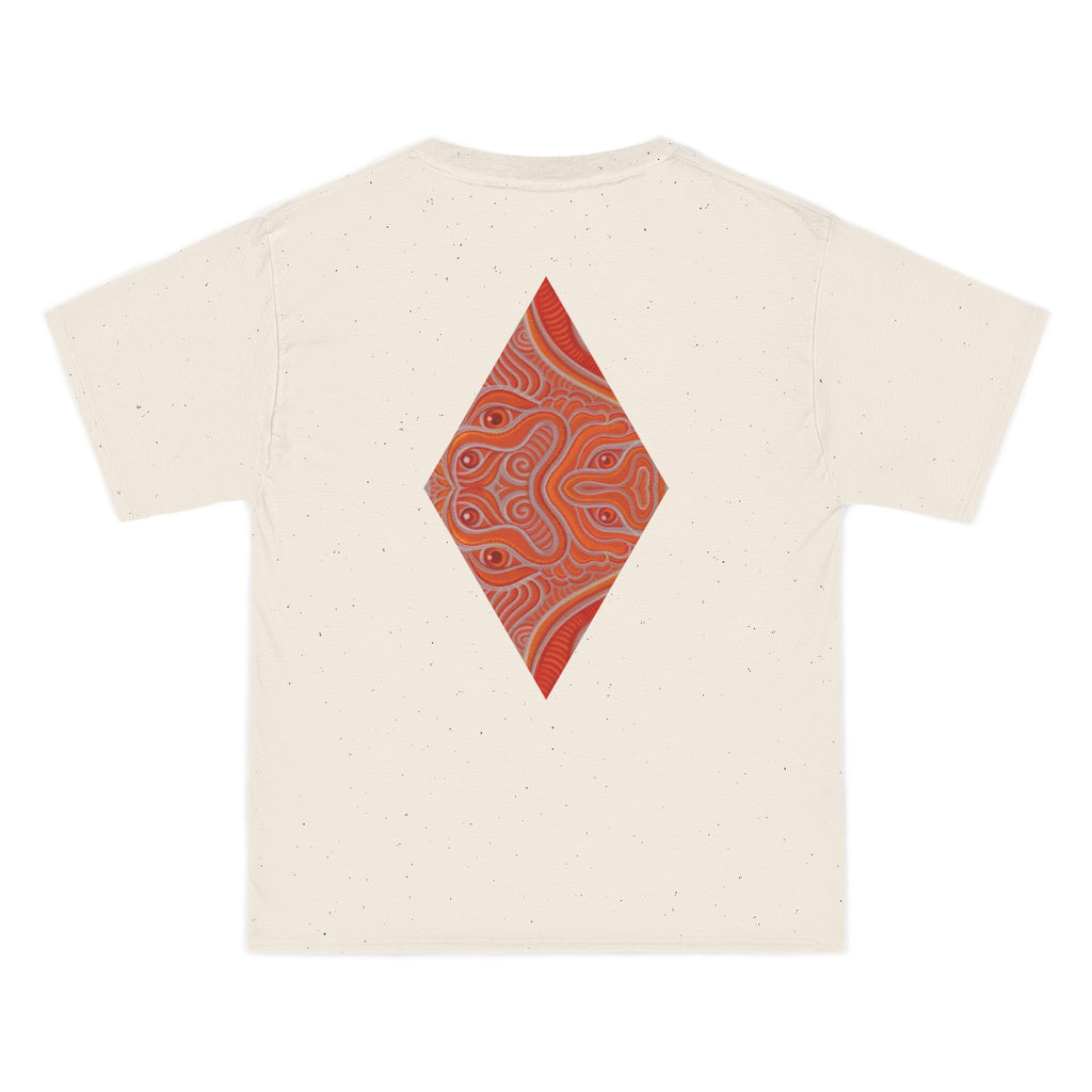 Geometric Red Diamond Graphic T-Shirt #kd753097