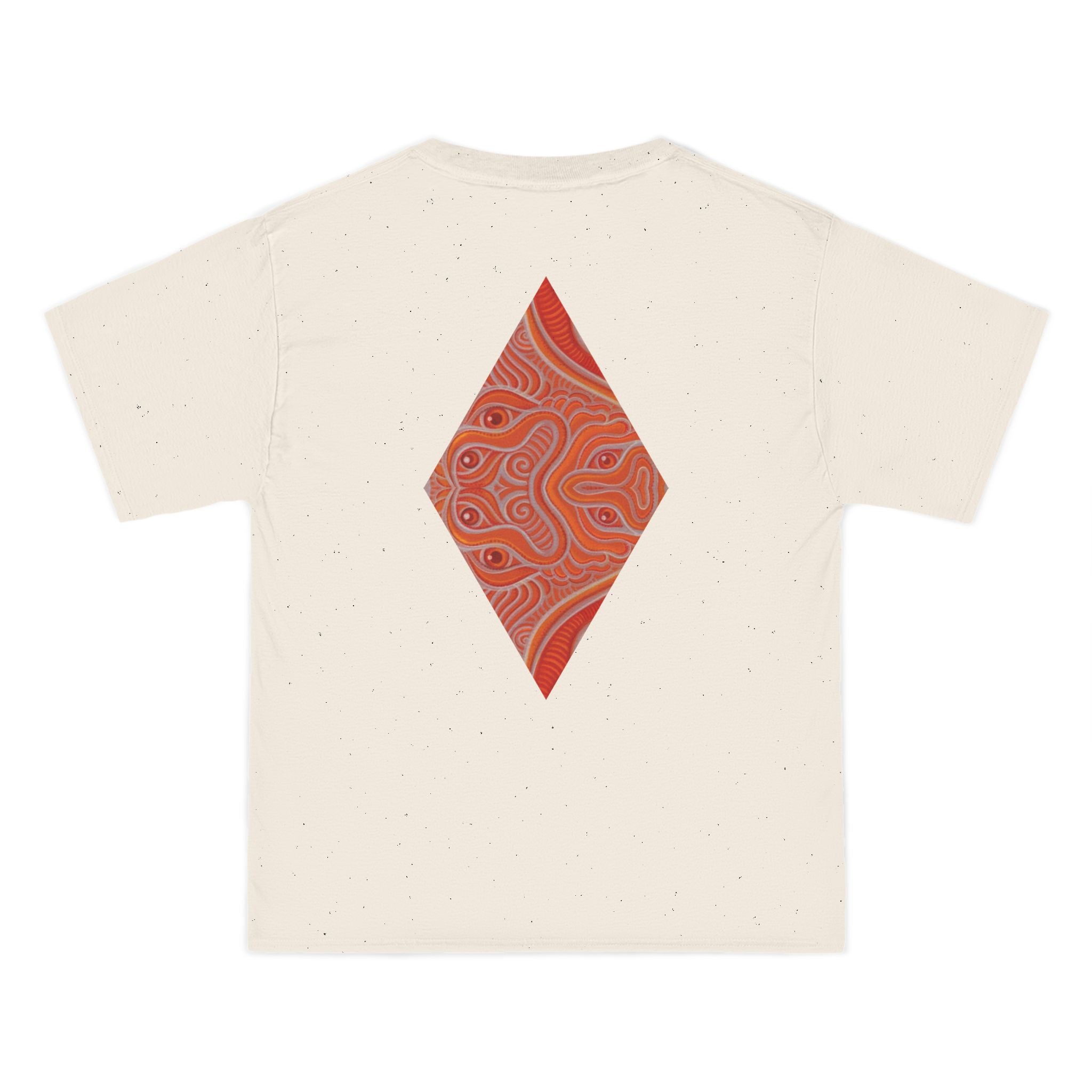 Geometric Red Diamond Graphic T-Shirt #kd753097