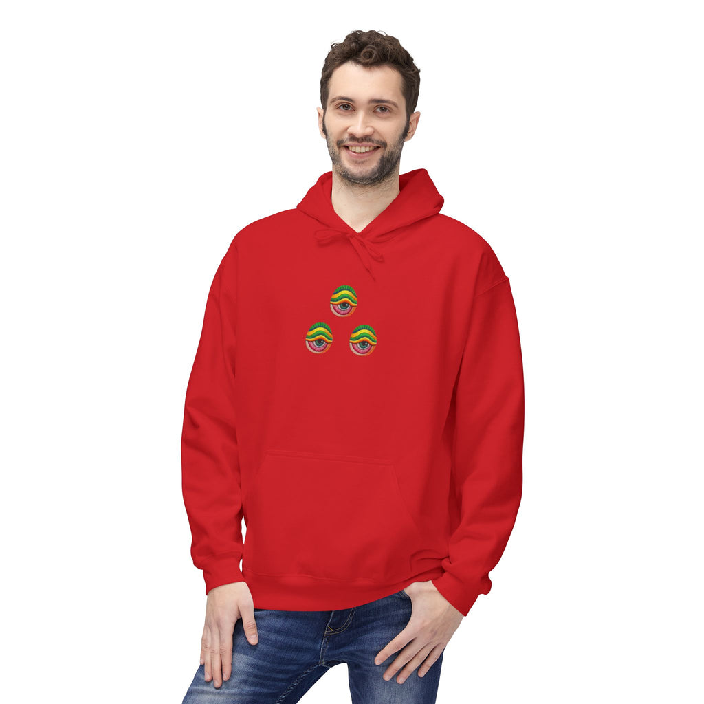 Psychedelic Swirl Hoodie — Colorful Abstract Apple Graphic #j64298