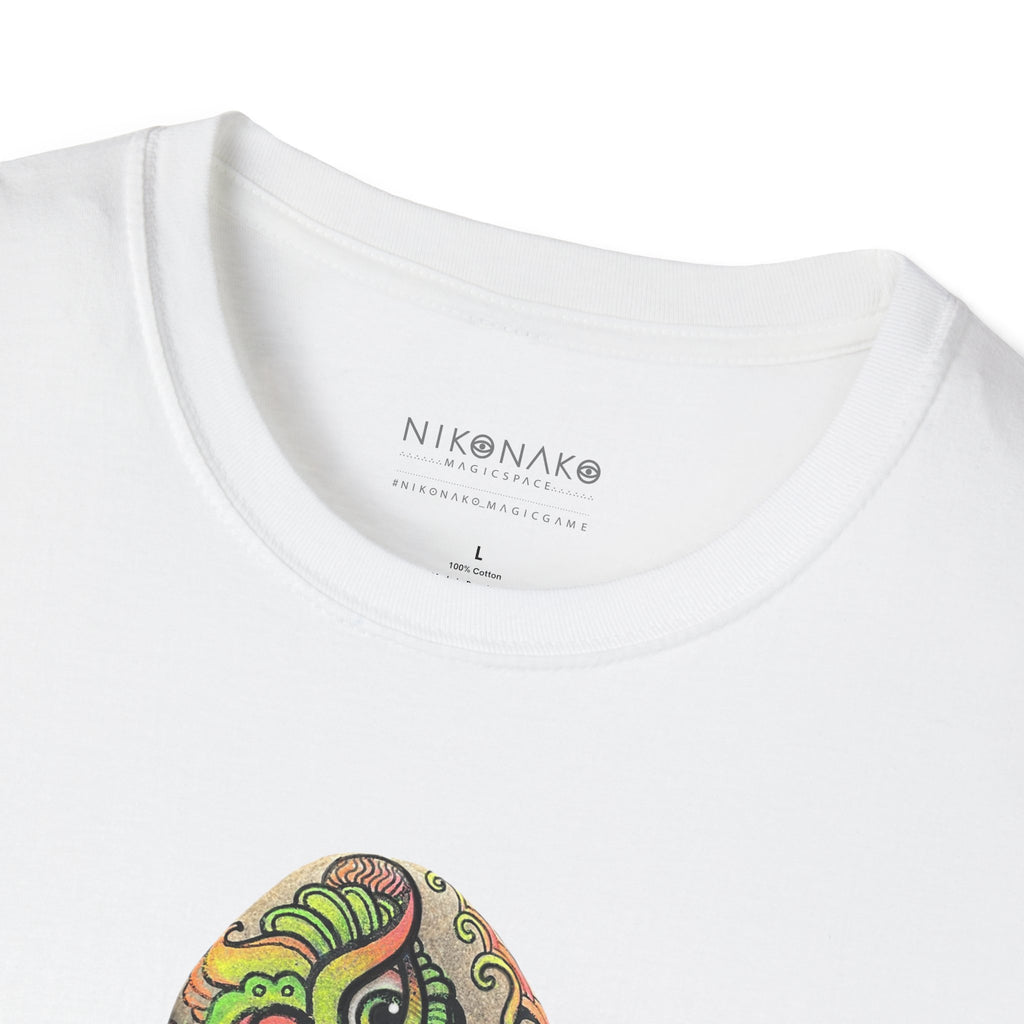 Psychedelic Green Mandala T-Shirt — Abstract Tribal Circle Art Tee #h84210