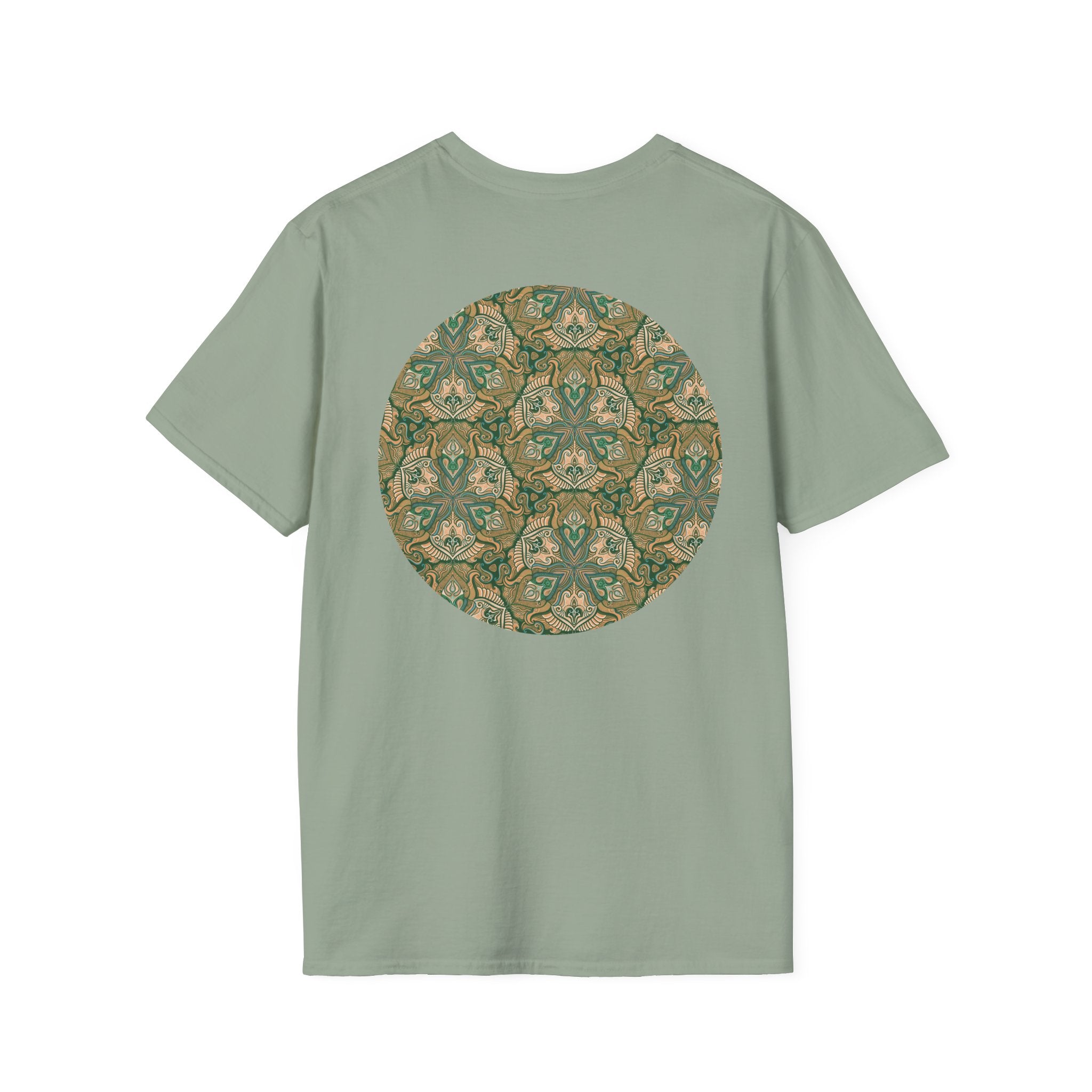 Green Celtic Knot Mandala T-Shirt | Floral Shamrock Pattern
