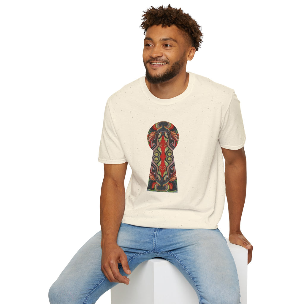 Keyhole & Star Psychedelic Graphic T-Shirt #fd763